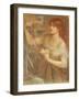 Risen at Dawn - Gretchen Discovering Faust's Jewels, 1868-Dante Gabriel Rossetti-Framed Giclee Print