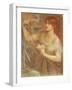 Risen at Dawn - Gretchen Discovering Faust's Jewels, 1868-Dante Gabriel Rossetti-Framed Giclee Print