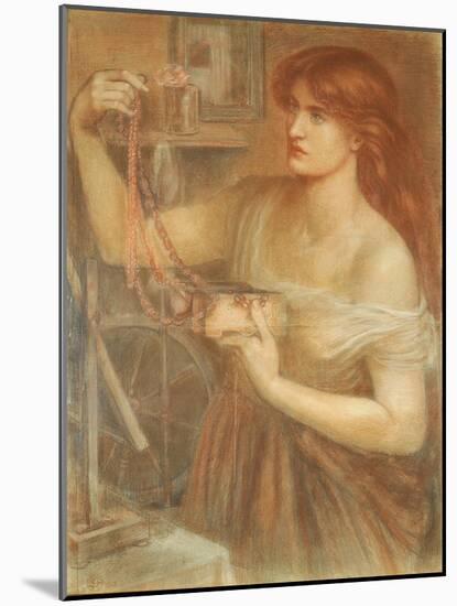 Risen at Dawn - Gretchen Discovering Faust's Jewels, 1868-Dante Gabriel Rossetti-Mounted Giclee Print