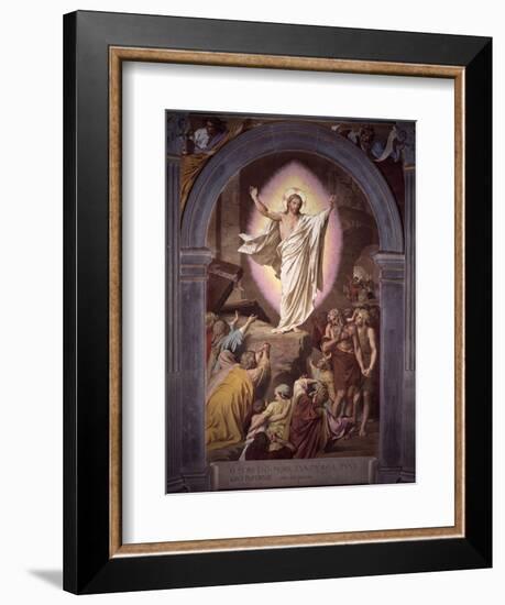 Risen Christ Appears to His Faithful-Alessandro Franchi-Framed Art Print