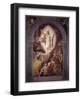 Risen Christ Appears to His Faithful-Alessandro Franchi-Framed Art Print