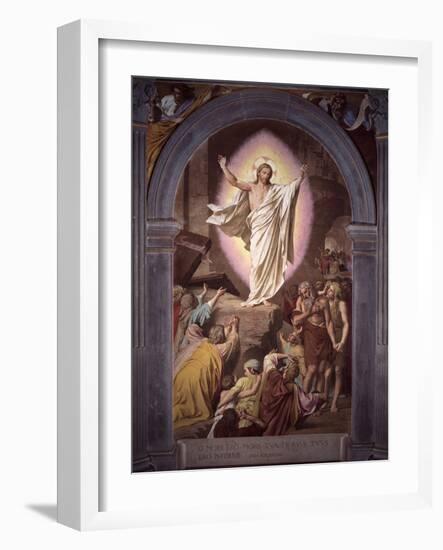 Risen Christ Appears to His Faithful-Alessandro Franchi-Framed Art Print