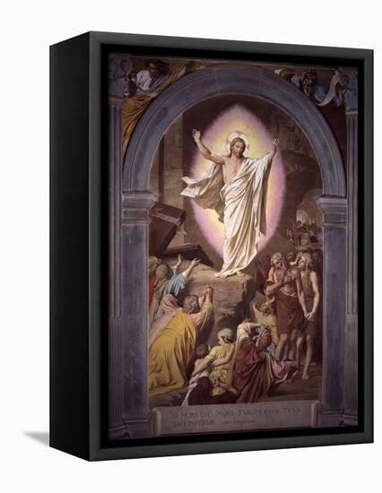 Risen Christ Appears to His Faithful-Alessandro Franchi-Framed Stretched Canvas