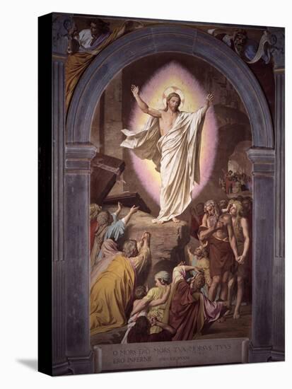 Risen Christ Appears to His Faithful-Alessandro Franchi-Stretched Canvas