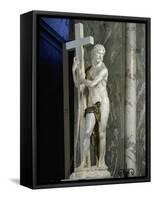 Risen Christ-Michelangelo Buonarroti-Framed Stretched Canvas