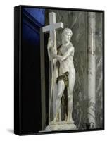 Risen Christ-Michelangelo Buonarroti-Framed Stretched Canvas