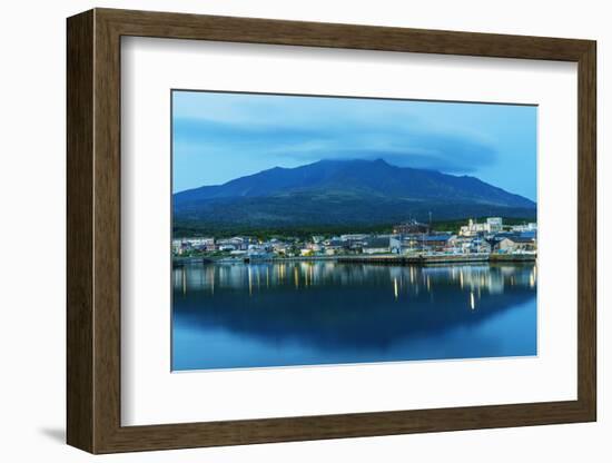 Rishiri island, Rishiri town harbour, Hokkaido, Japan-Christian Kober-Framed Photographic Print