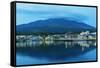 Rishiri island, Rishiri town harbour, Hokkaido, Japan-Christian Kober-Framed Stretched Canvas