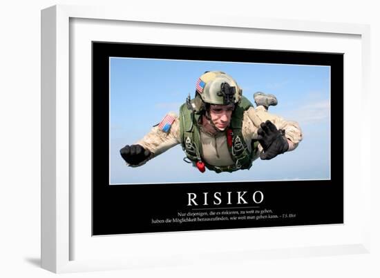 Risiko: Motivationsposter Mit Inspirierendem Zitat-null-Framed Photographic Print