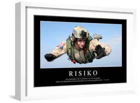 Risiko: Motivationsposter Mit Inspirierendem Zitat-null-Framed Photographic Print