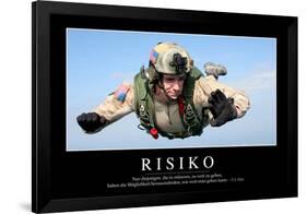 Risiko: Motivationsposter Mit Inspirierendem Zitat-null-Framed Photographic Print