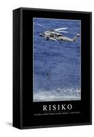 Risiko: Motivationsposter Mit Inspirierendem Zitat-null-Framed Stretched Canvas