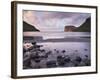 Risin and Kellingin Sea Stacks in the Distance, from Tjornuvik Bay, Streymoy-Patrick Dieudonne-Framed Photographic Print