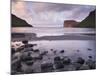 Risin and Kellingin Sea Stacks in the Distance, from Tjornuvik Bay, Streymoy-Patrick Dieudonne-Mounted Photographic Print