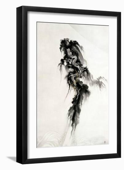 Rising Dragon and Mt Fuji-Suzuki Kiitsu-Framed Giclee Print