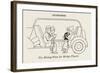 Rising Floor for Bridge Players-William Heath Robinson-Framed Art Print