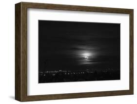 Rising full moon, Munich Germany-Benjamin Engler-Framed Photographic Print