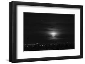 Rising full moon, Munich Germany-Benjamin Engler-Framed Photographic Print