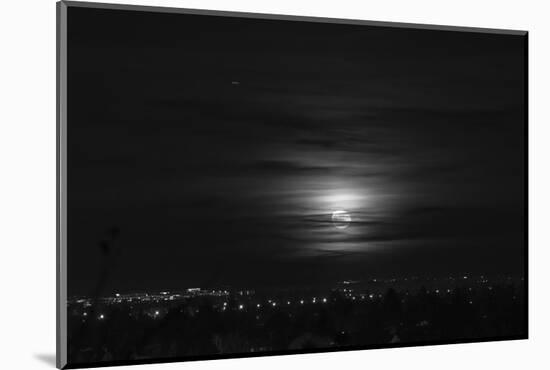 Rising full moon, Munich Germany-Benjamin Engler-Mounted Photographic Print