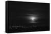 Rising full moon, Munich Germany-Benjamin Engler-Framed Stretched Canvas