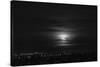 Rising full moon, Munich Germany-Benjamin Engler-Stretched Canvas