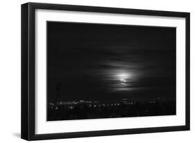 Rising full moon, Munich Germany-Benjamin Engler-Framed Photographic Print