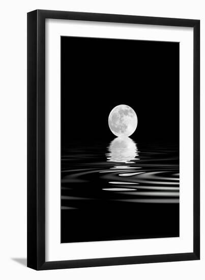 Rising Full Moon-marilyna-Framed Art Print