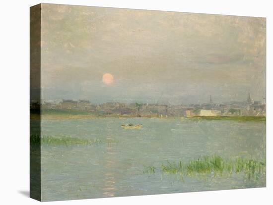 Rising Moon, Galway Harbour-Walter Frederick Osborne-Stretched Canvas