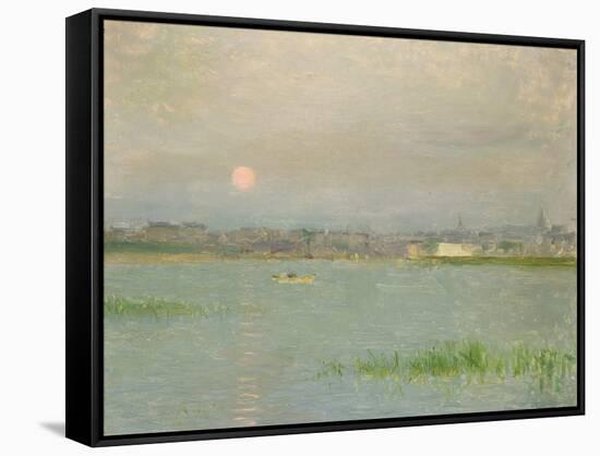 Rising Moon, Galway Harbour-Walter Frederick Osborne-Framed Stretched Canvas