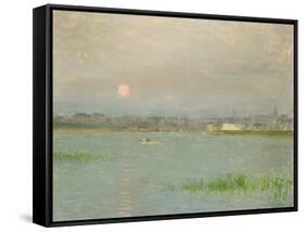 Rising Moon, Galway Harbour-Walter Frederick Osborne-Framed Stretched Canvas