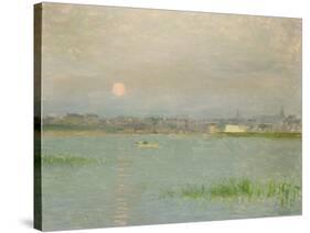 Rising Moon, Galway Harbour-Walter Frederick Osborne-Stretched Canvas
