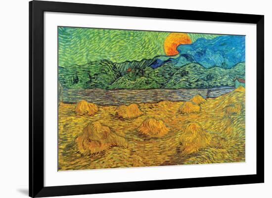 Rising Moon-Vincent van Gogh-Framed Art Print