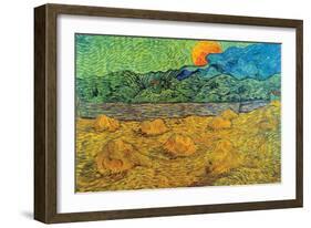 Rising Moon-Vincent van Gogh-Framed Art Print