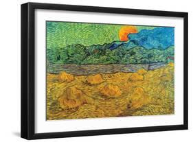 Rising Moon-Vincent van Gogh-Framed Art Print