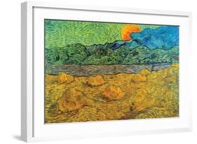 Rising Moon-Vincent van Gogh-Framed Art Print