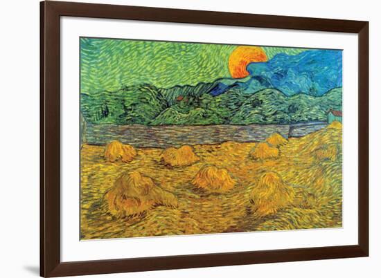 Rising Moon-Vincent van Gogh-Framed Art Print