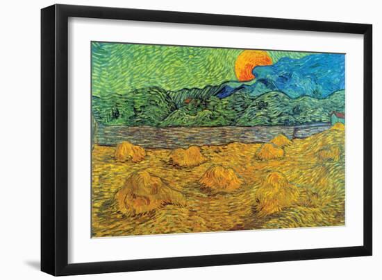 Rising Moon-Vincent van Gogh-Framed Art Print