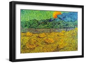 Rising Moon-Vincent van Gogh-Framed Premium Giclee Print