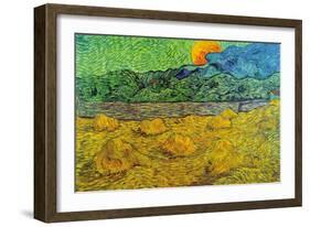 Rising Moon-Vincent van Gogh-Framed Art Print