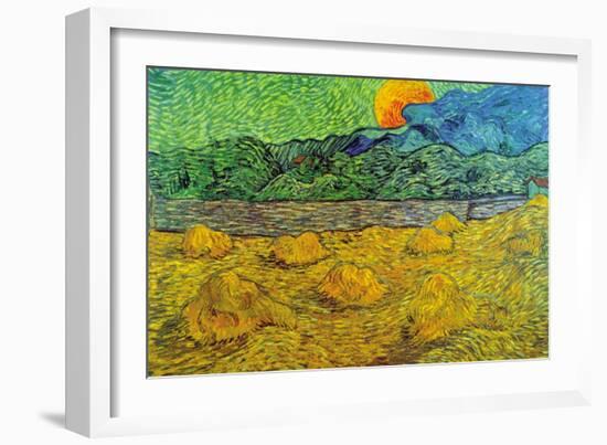 Rising Moon-Vincent van Gogh-Framed Art Print