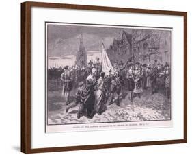 Rising of the London Apprentices on Behalf of Charles I Ad 1648-Herbert Railton-Framed Giclee Print