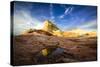 Rising Sandstone Monolith-eTrayne-Stretched Canvas