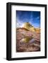 Rising Sandstone Monolith-eTrayne-Framed Photographic Print