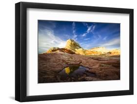 Rising Sandstone Monolith-eTrayne-Framed Photographic Print