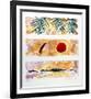 Rising Sun - Falling Coconut-Bill Beckley-Framed Collectable Print