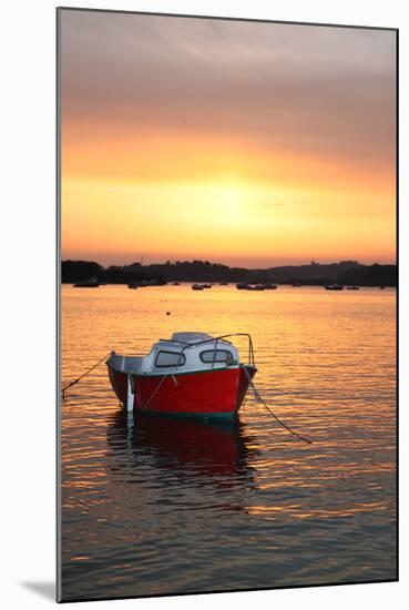 Rising sun in Tregastel, Brittany (Cote de granit rose). 2009-Gilles Targat-Mounted Photographic Print