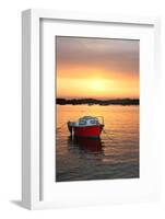 Rising sun in Tregastel, Brittany (Cote de granit rose). 2009-Gilles Targat-Framed Photographic Print