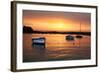 Rising sun in Tregastel, Brittany (Cote de granit rose). 2009-Gilles Targat-Framed Photographic Print