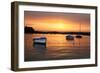 Rising sun in Tregastel, Brittany (Cote de granit rose). 2009-Gilles Targat-Framed Photographic Print