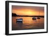 Rising sun in Tregastel, Brittany (Cote de granit rose). 2009-Gilles Targat-Framed Photographic Print